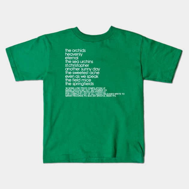 Sarah Records 501 / Glass Arcade Compilation Kids T-Shirt by CultOfRomance